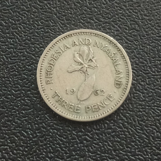 3 Pence 1962 - Rhodesia & Nyasaland (Ref : 261103)