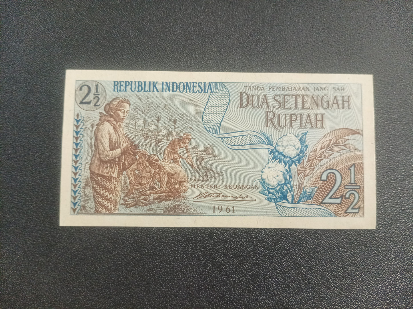 2.1/2 Rupiah 1961 UNC - Indonesia