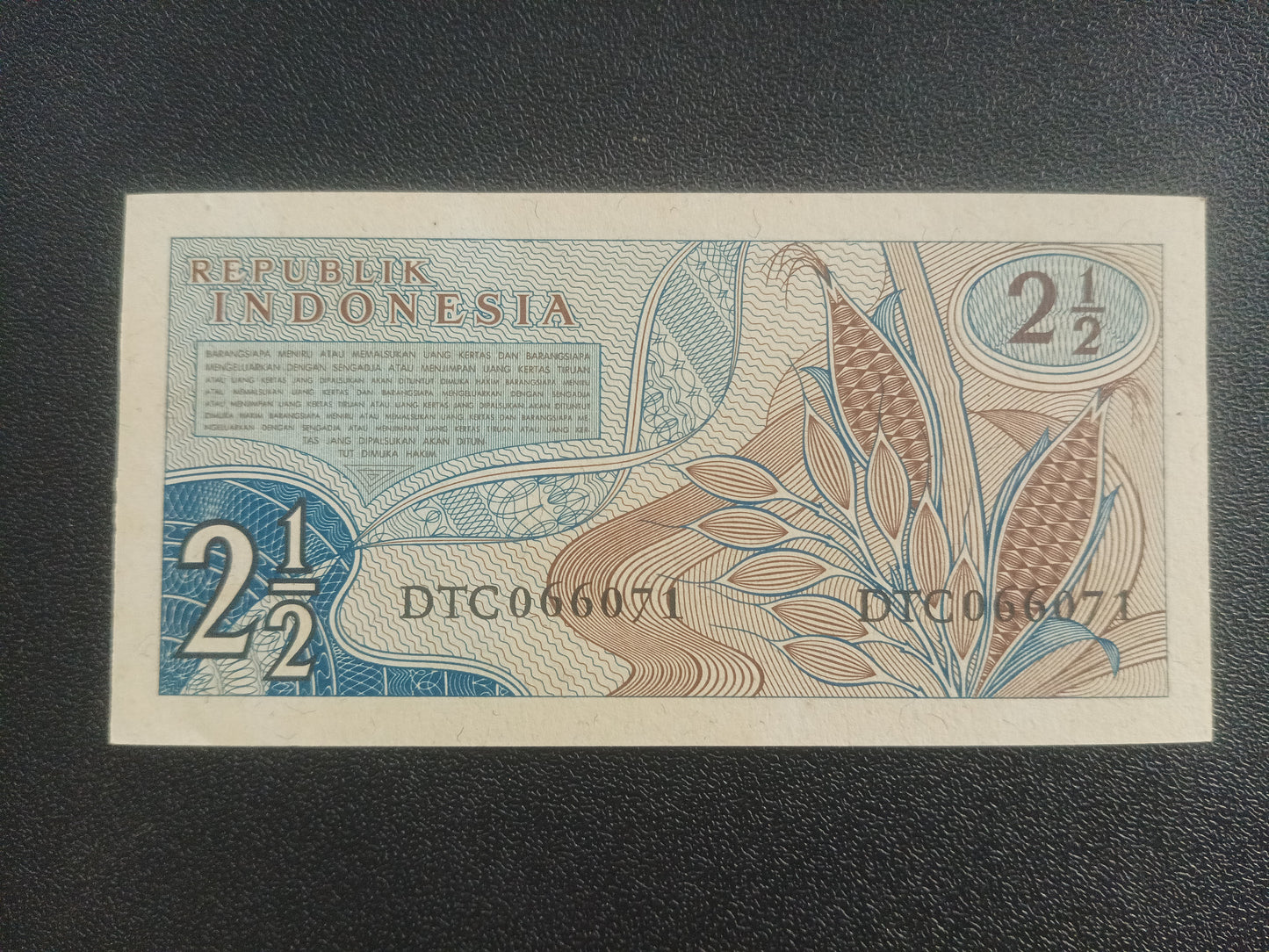 2.1/2 Rupiah 1961 UNC - Indonesia