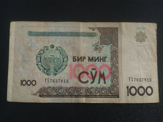 1000 Som 2001 - Uzbekistan (Ref : 011213N)