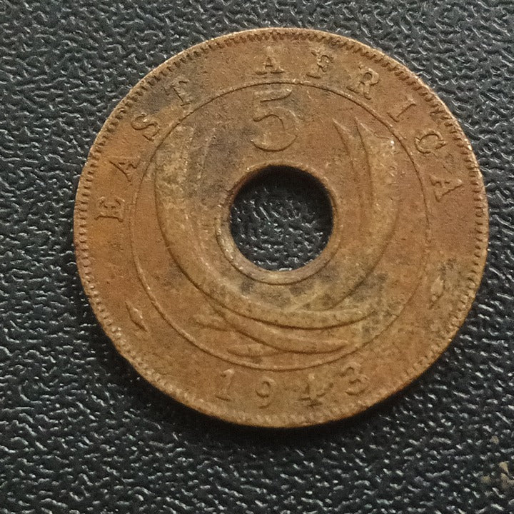 5 Cents 1943  - East Africa (Ref : 021219)