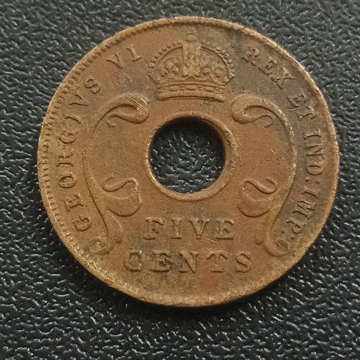 5 Cents 1943  - East Africa (Ref : 021219)