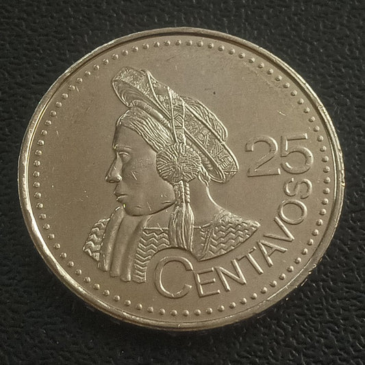 25 Centavos 2000 UNC - Guatemala