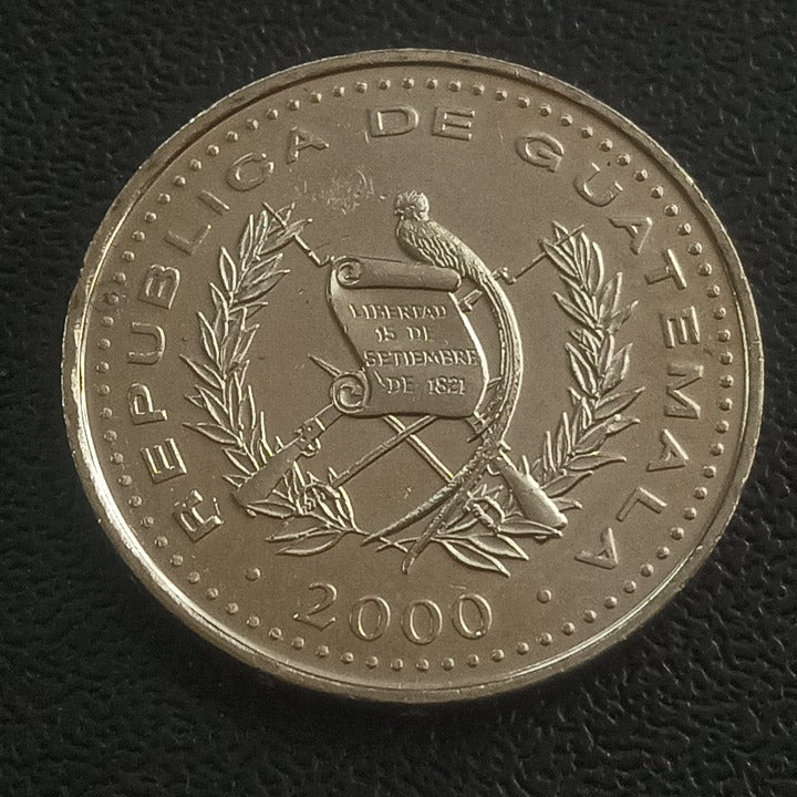 25 Centavos 2000 UNC - Guatemala