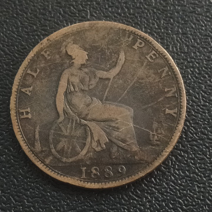 1/2 Penny 1889 - United Kingdom (Ref : 051201)