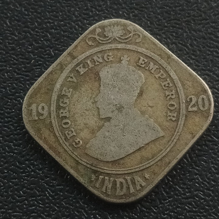 2 Anna 1920 Calcutta Rare (Ref : 061208)