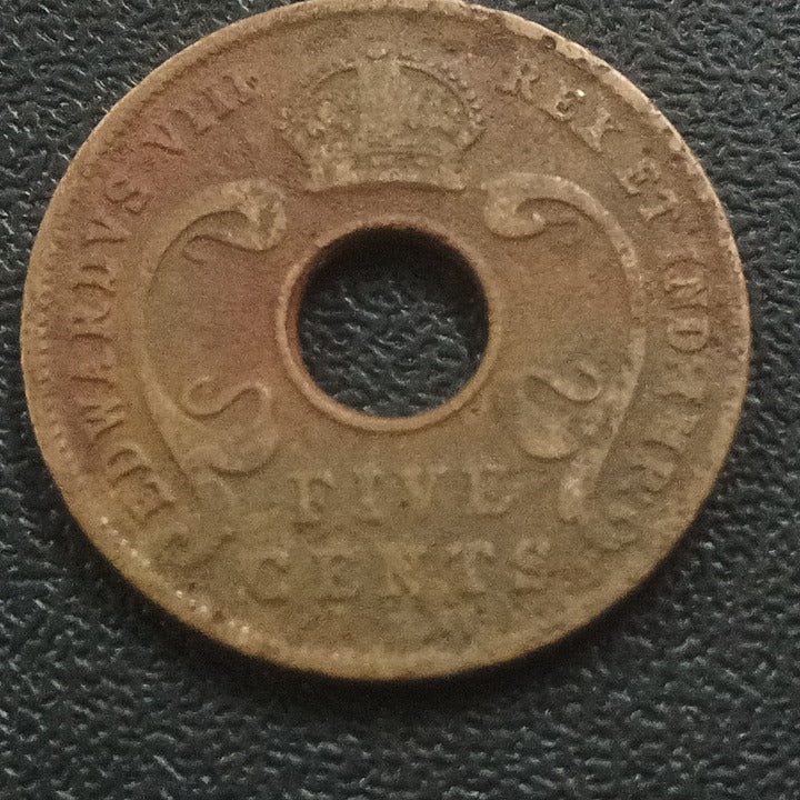 5 Cents 1936 Edward VIII- East Africa (Ref : 121208)