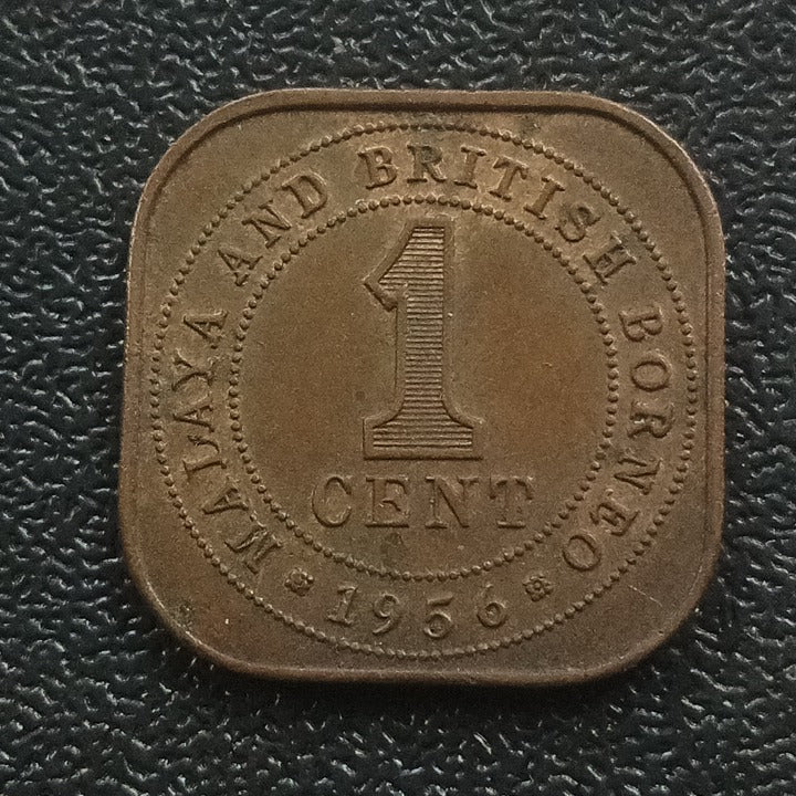 1 Cent 1956 - Malaya & British Borneo (Ref : 121216)