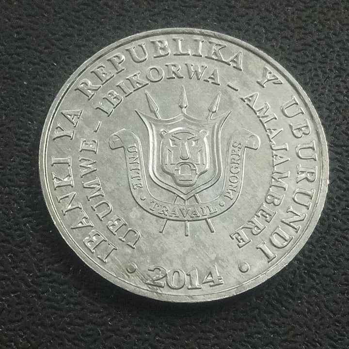 5 Francs 2014 UNC (Bycanistes Bucinator) - Burundi Circulating Commemorative Coin