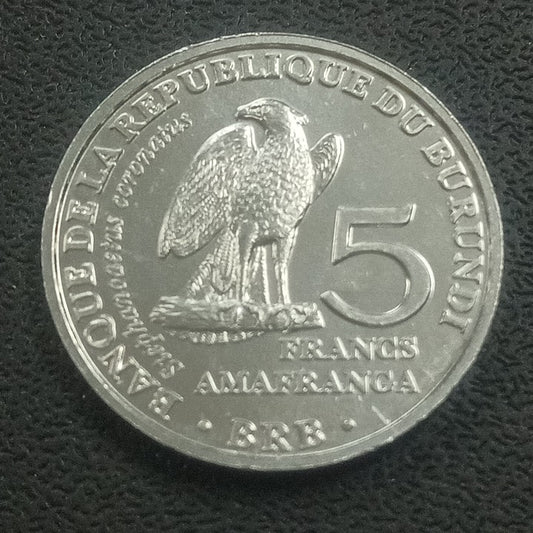 5 Francs 2014 UNC (Stephanoaetus Coronatus) - Burundi Circulating Commemorative Coin