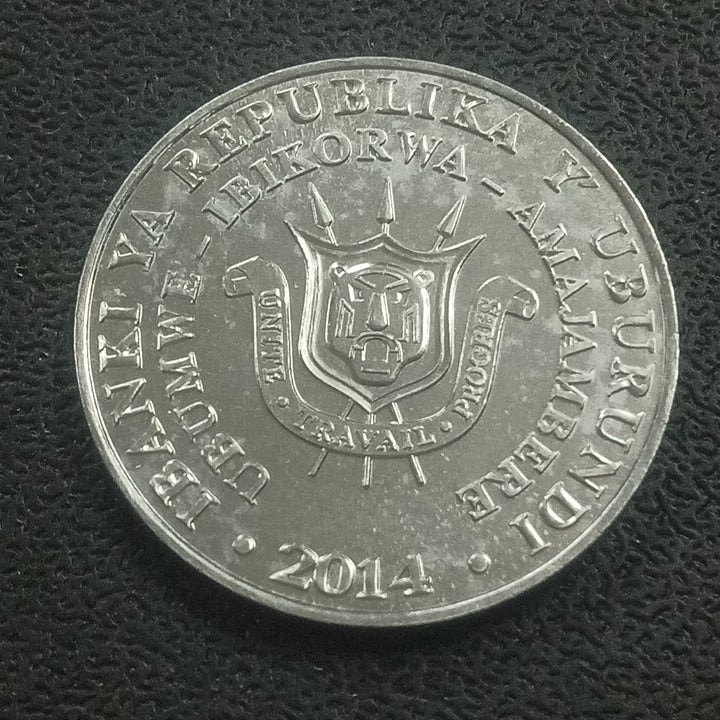 5 Francs 2014 UNC (Mycteria Ibis) - Burundi Circulating Commemorative Coin