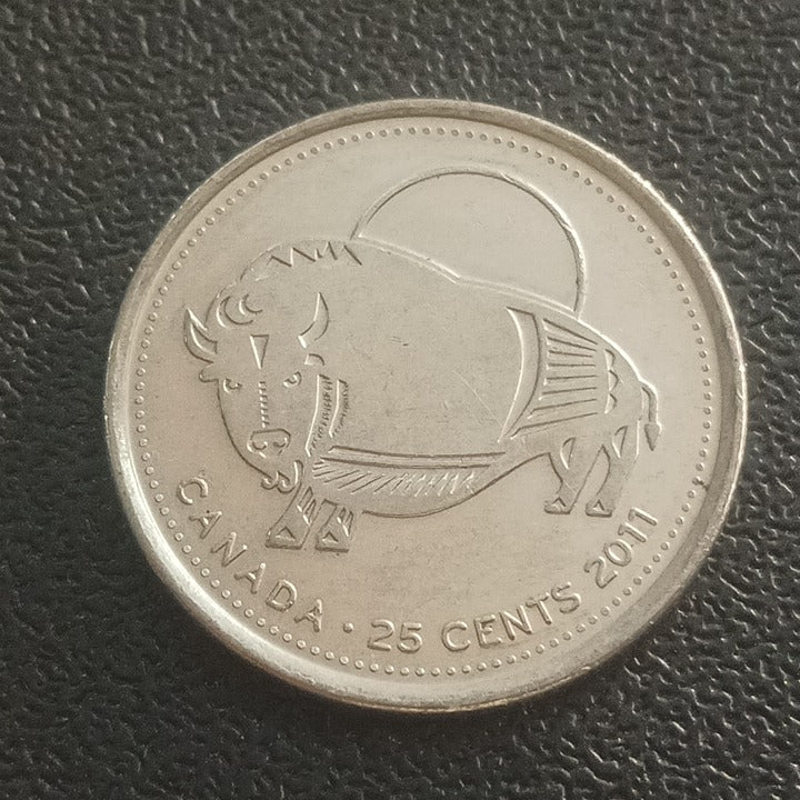 25 Cents 2011 (Wood Bison : Canada's Legendary Nature) - Canada