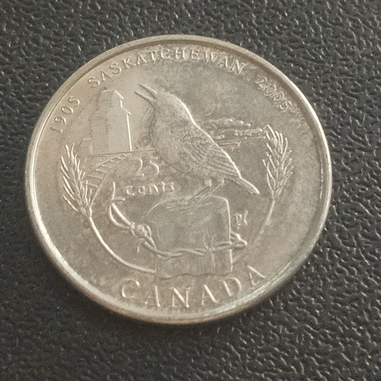 25 Cents 2005 (100th Anniversary of Saskatchewan) - Canada