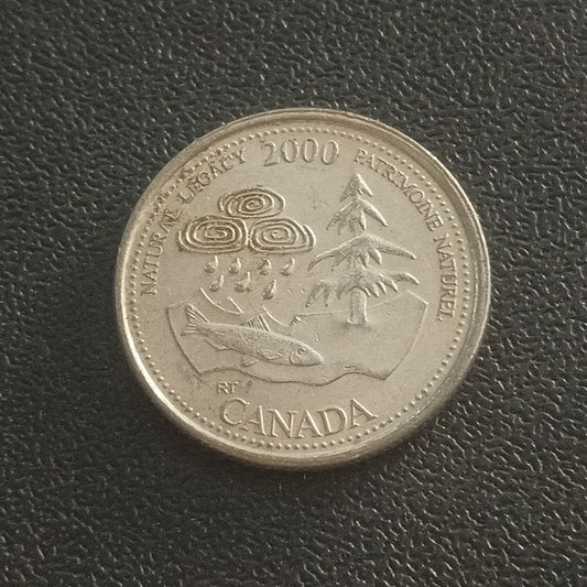 25 Cents 2000 (Natural Legacy) - Canada - Entry into the 3rd Millennium series