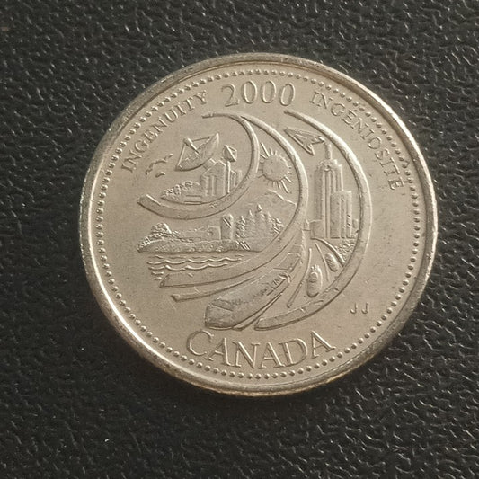 25 Cents 2000 (Ingenuity ) - Canada - Entry into the 3rd Millennium series