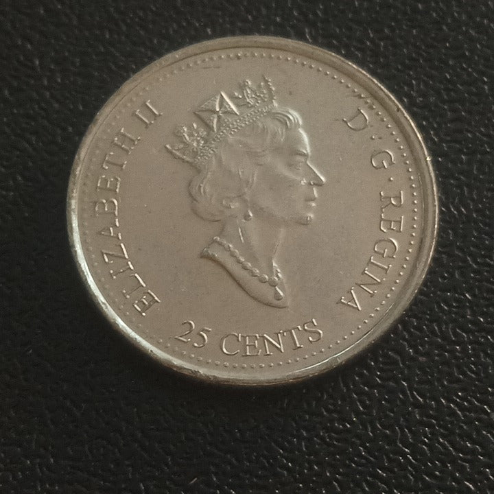 25 Cents 1999 ( September : The History of Canada through Second Millenium) - Canada - Circulating Commemorative Coin