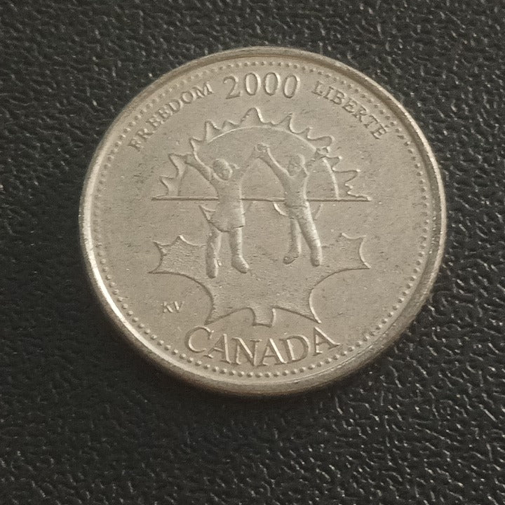 25 Cents 2000 (Freedom) - Canada - Entry into the 3rd Millennium series