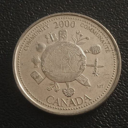 25 Cents 2000 (Community ) - Canada : Entry into the Third Millennium