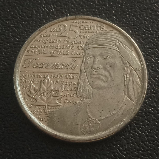 25 Cents 2012 (Techumesh : The War of 1812) - Canada