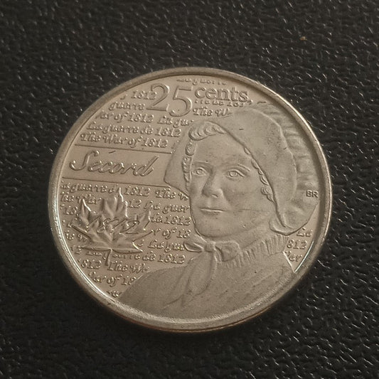 25 Cents 2013 (Laura Secord: The War of 1812) - Canada