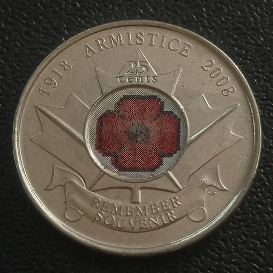 25 Cents 2008 (Armstice Day) - Canada