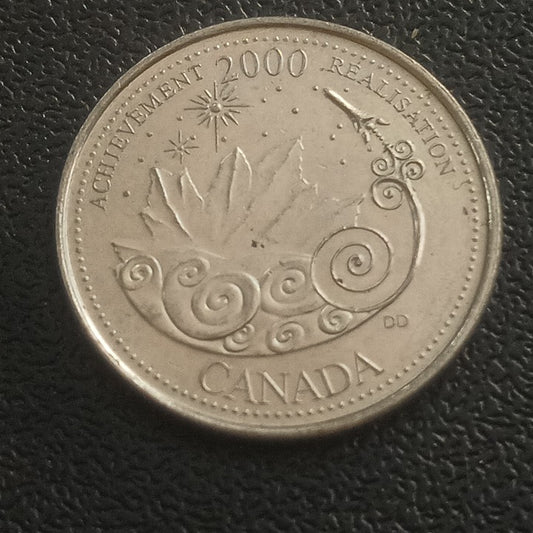 25 Cents 2000 (Achievement ) - Canada : Entry into the Third Millennium