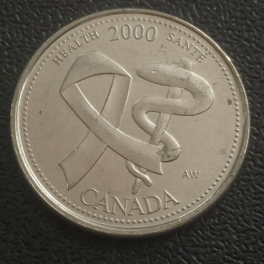 25 Cents 2000 (Health) - Canada : Entry into the Third Millennium