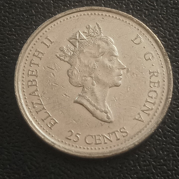 25 Cents 1999 ( November : The History of Canada through Second Millenium) - Canada - Circulating Commemorative Coin