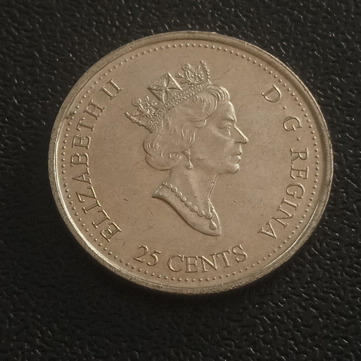 25 Cents 1999 ( March : The History of Canada through Second Millenium) - Canada - Circulating Commemorative Coin