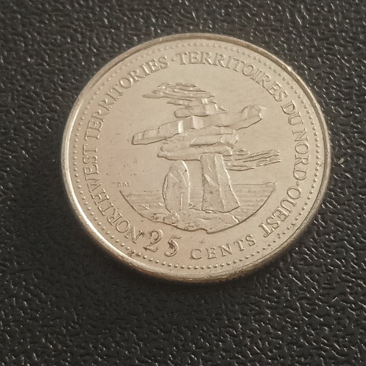 25 Cents 1992 (Northwest Territories ) - Canada- 125th Anniversary of the Canadian Confederation