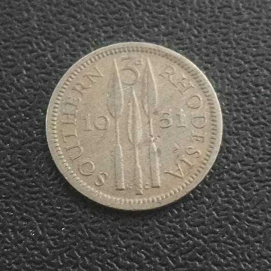 3 Pence 1951 - Southern Rhodesia  (Ref : 251206)