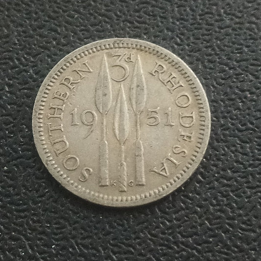 3 Pence 1951 - Southern Rhodesia  (Ref : 251205)