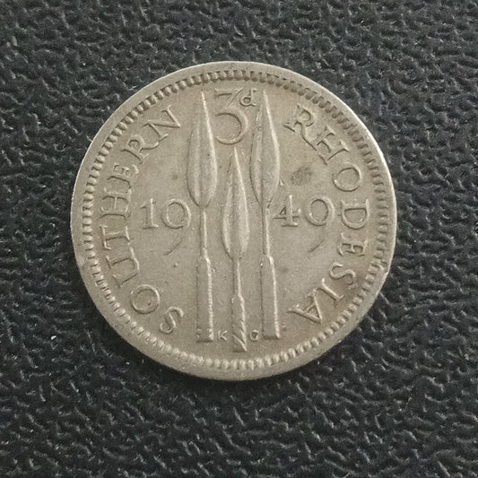 3 Pence 1949 - Southern Rhodesia  (Ref : 251203)