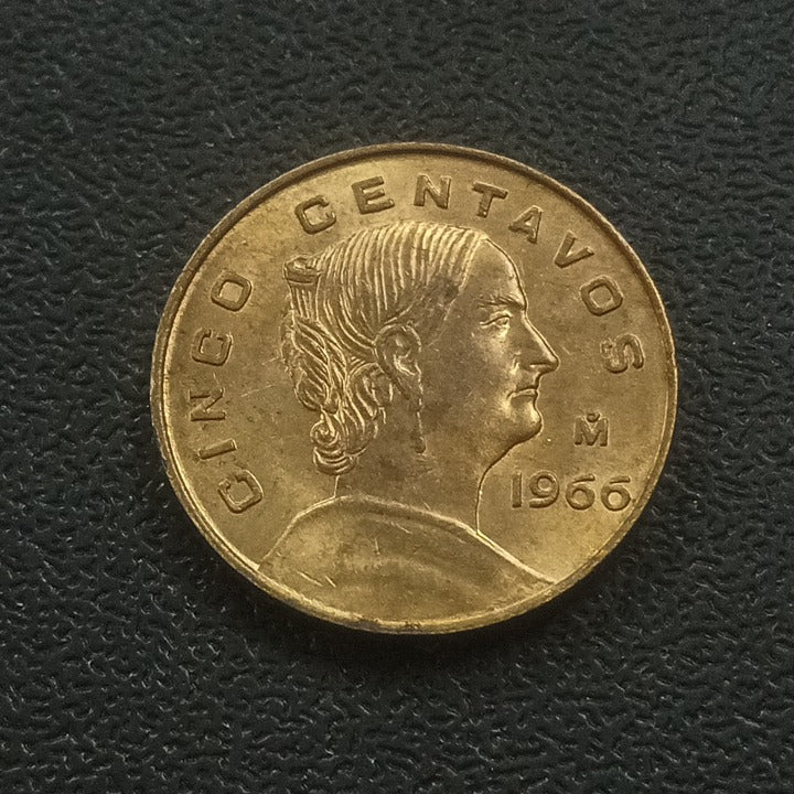 5 Centavos 1966 AUNC - Mexico