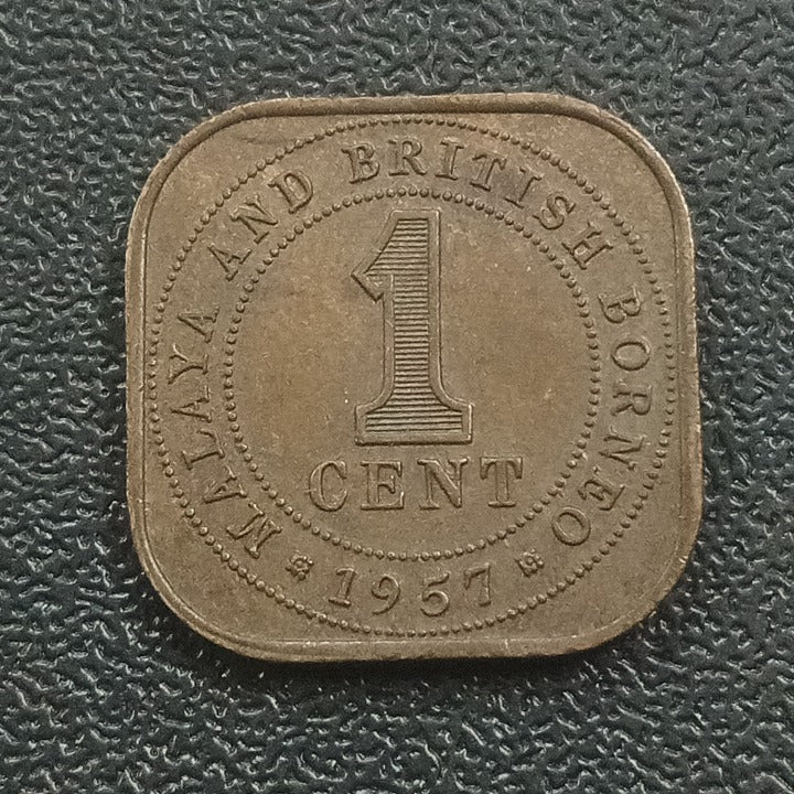 1 Cent 1957 Elizabeth II - Malaya & British Borneo (Ref : 311213)