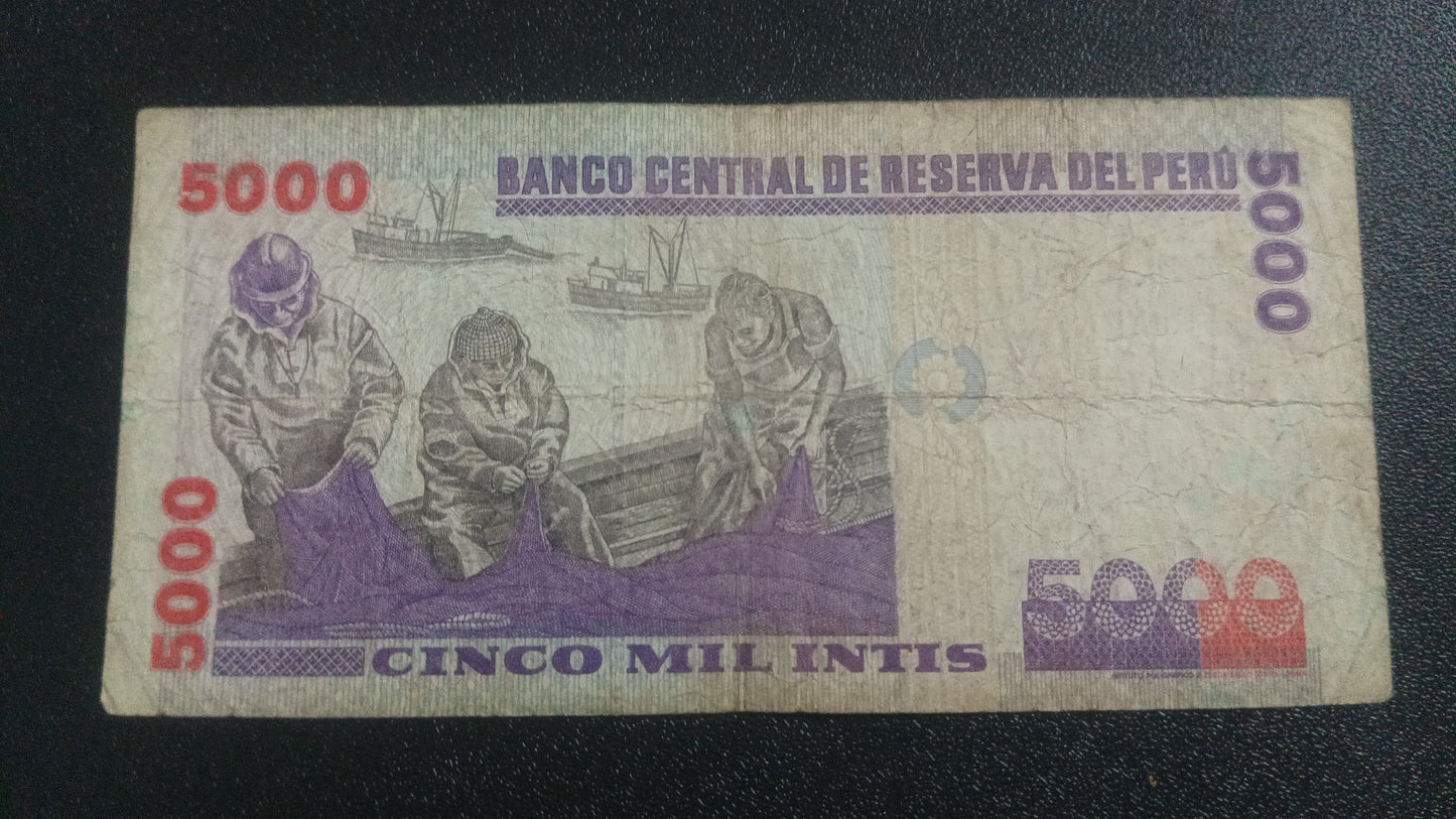 5000 Intis 1988 - Peru (Ref : 010115N)