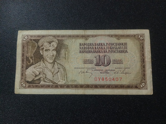 10 Dinara 1968  - Yugoslavia (Ref : 090115N)