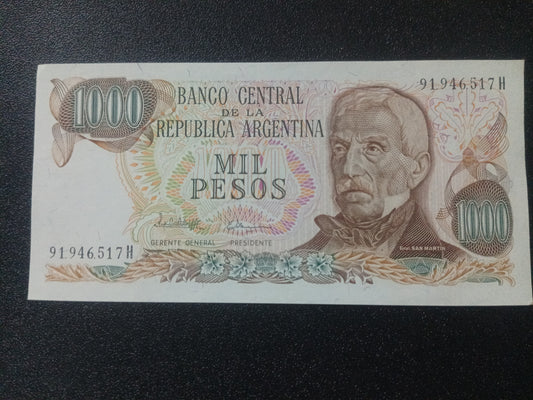 1000 Pesos 1982 UNC - Argentina