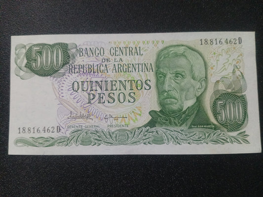 500 Pesos (1977 - 1982) UNC - Argentina