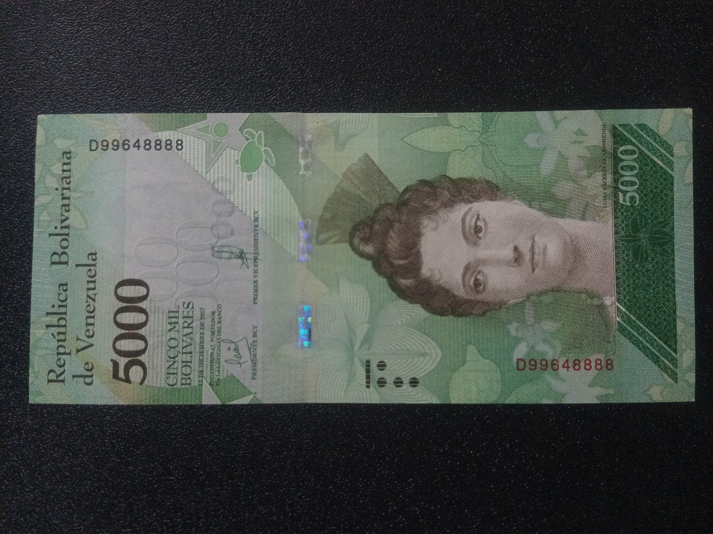 5000 Bolivares UNC - Venezuela