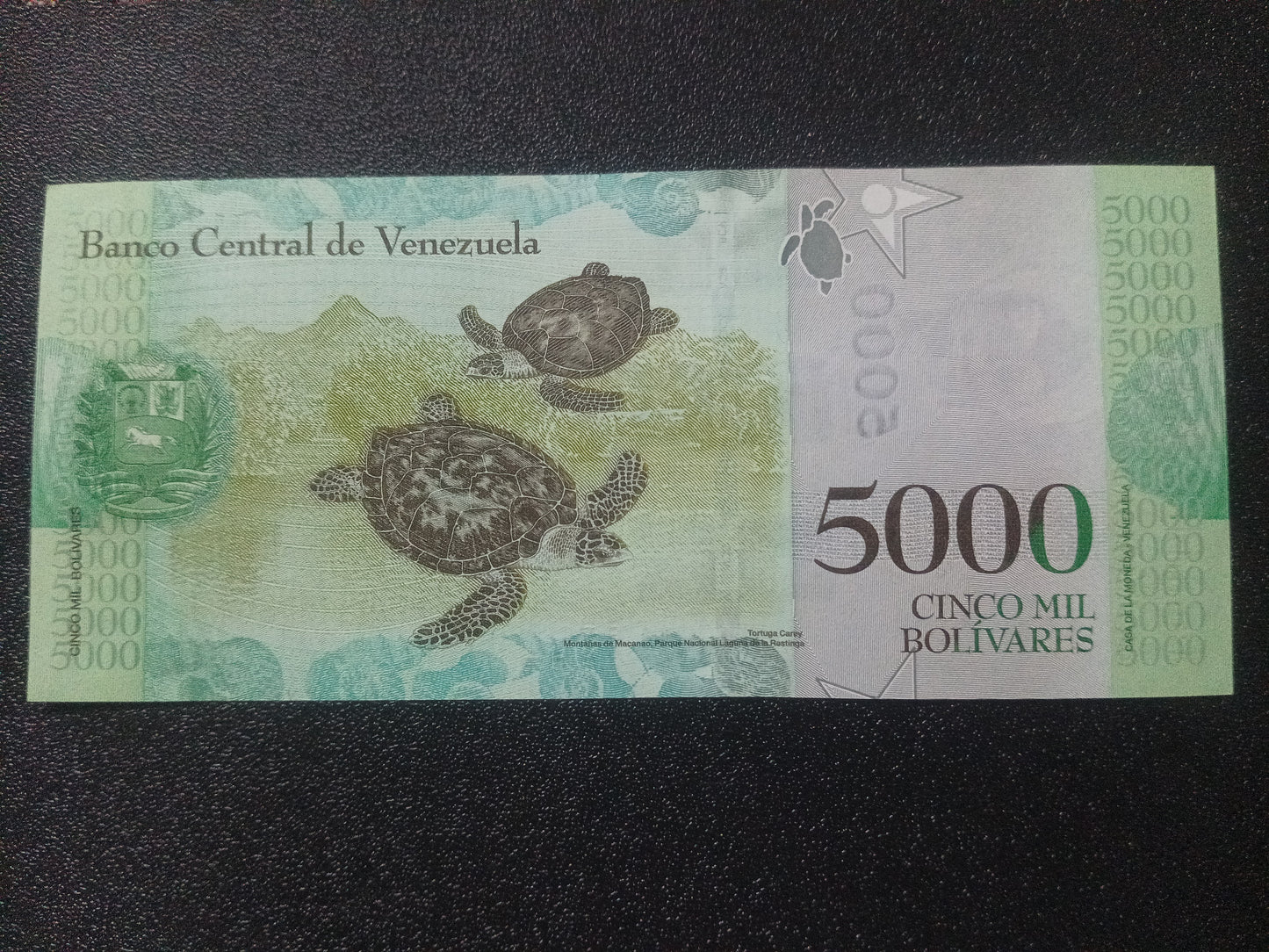 5000 Bolivares UNC - Venezuela