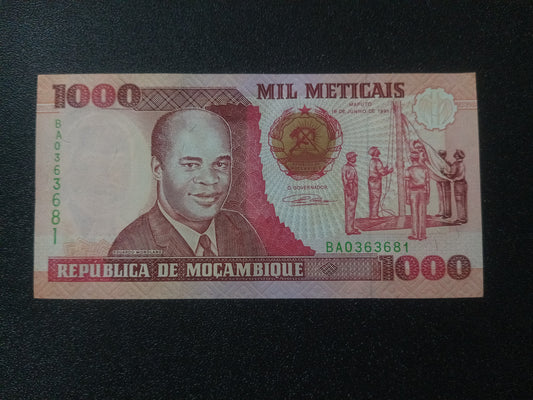 1000 Meticais 1991 UNC - Mozambique