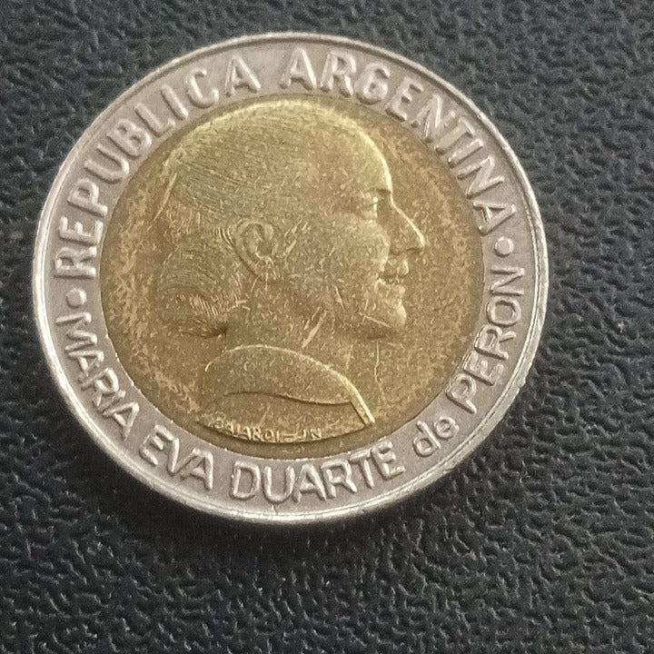 1 Peso 1997 (50th Anniversary - Women's Sufferage) - Argentina : Circulating Commemorative Coin