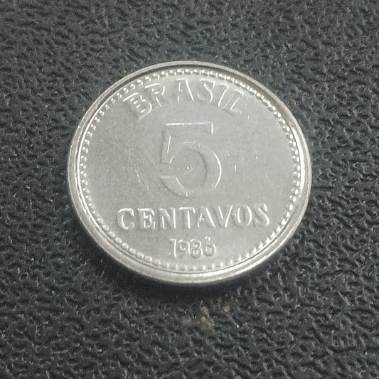 5 Centavos 1986 UNC - Brazil