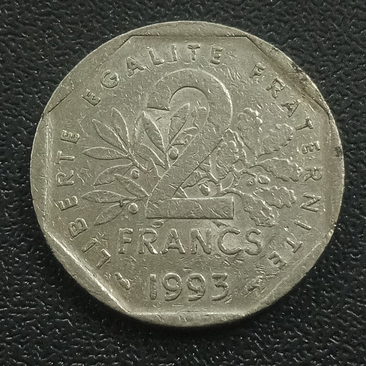 2 Francs 1993 (Jean Moulin) - France : Circulating Commemorative Coin