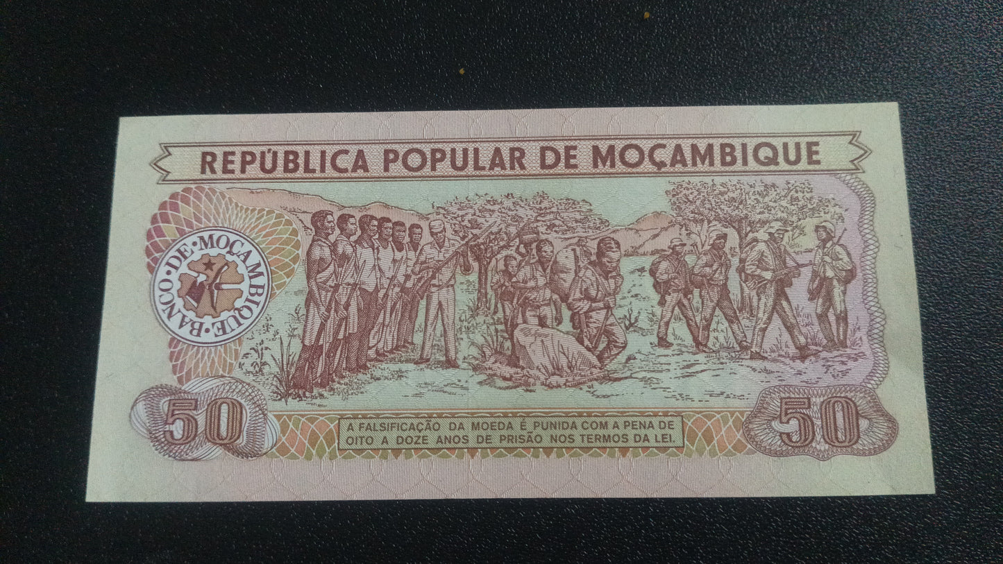 50 Meticais 1986 UNC - Mozambique