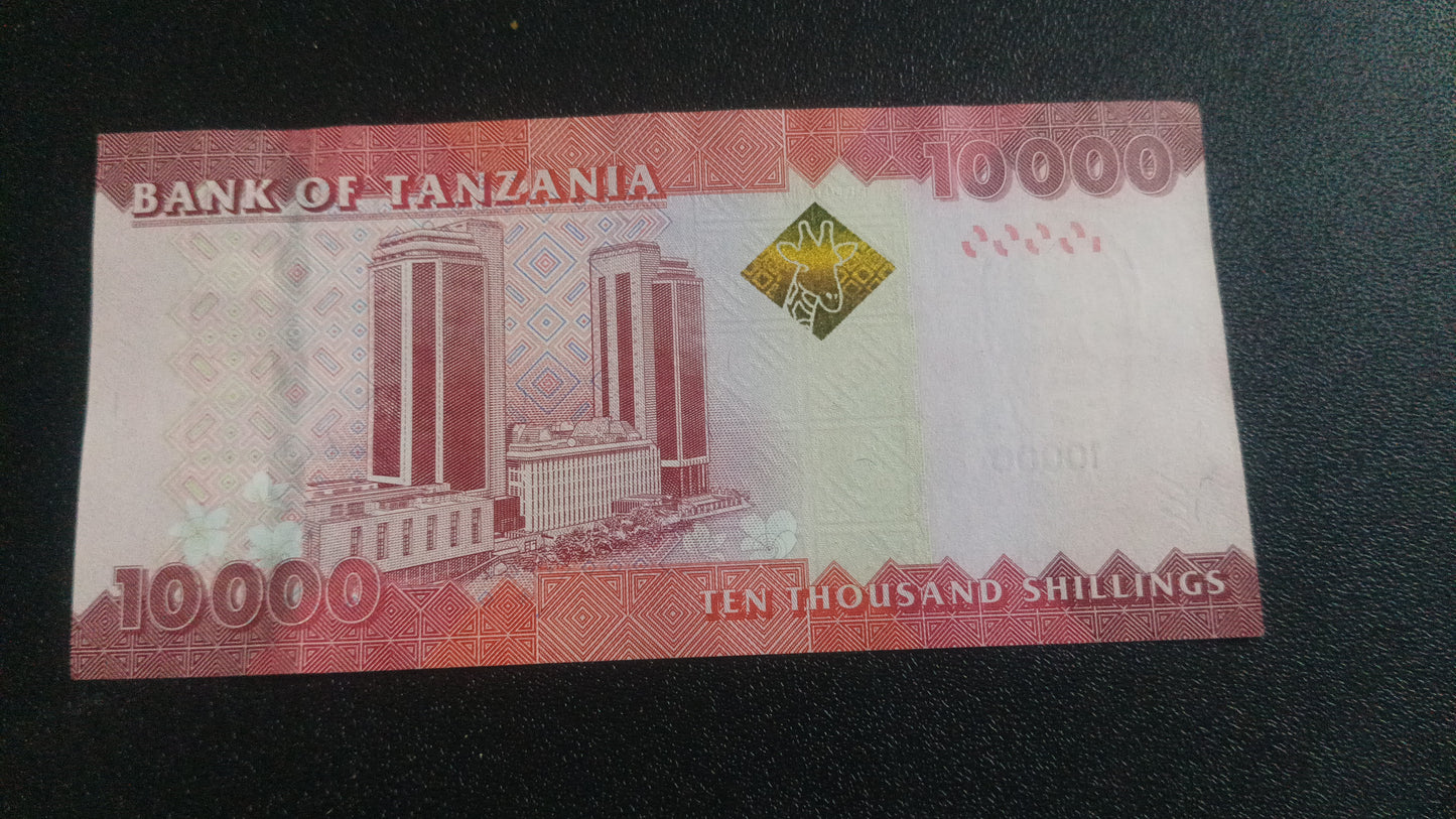 10000 Shillingi (2010 - 2020) UNC - Tanzania