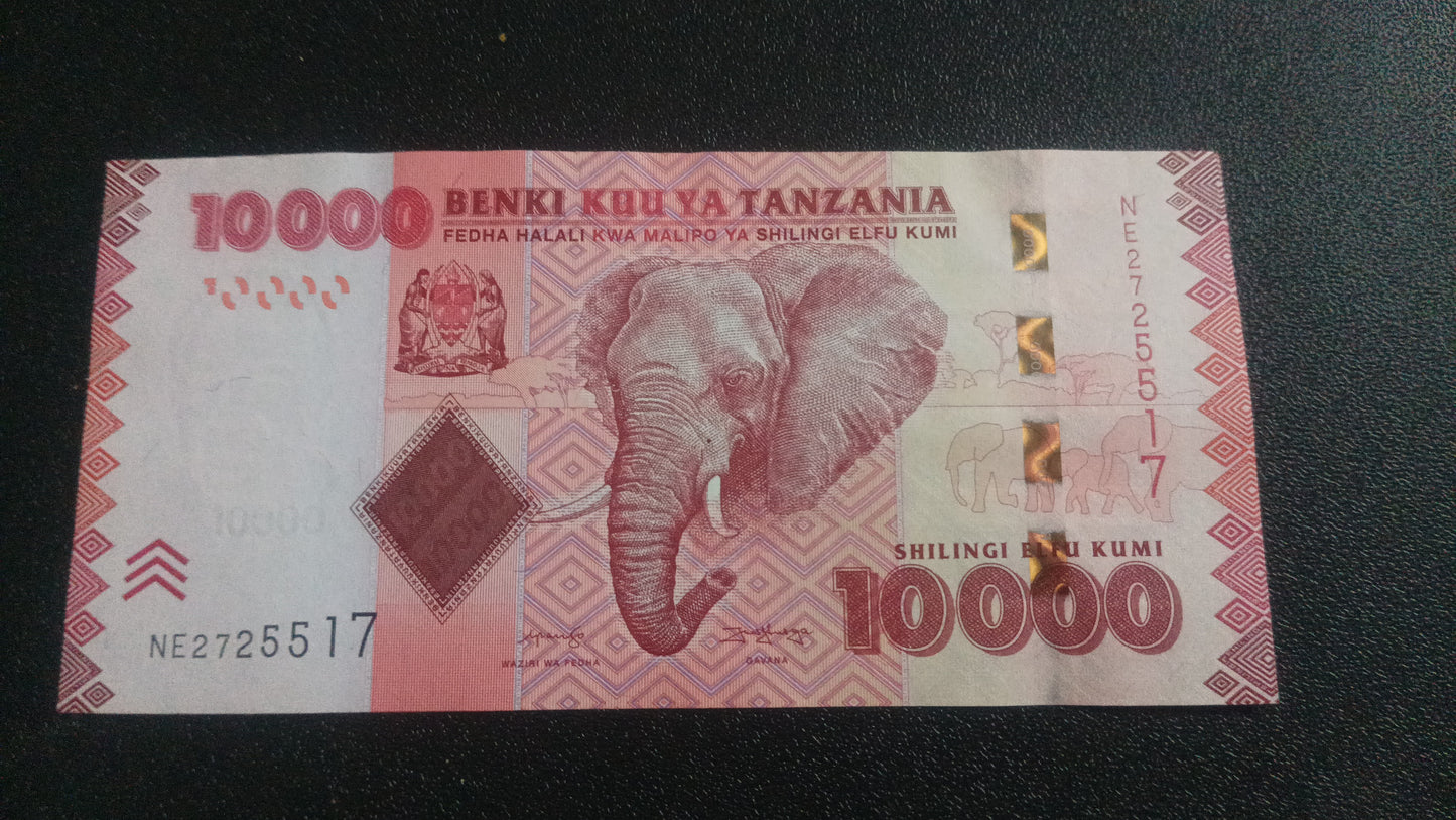 10000 Shillingi (2010 - 2020) UNC - Tanzania