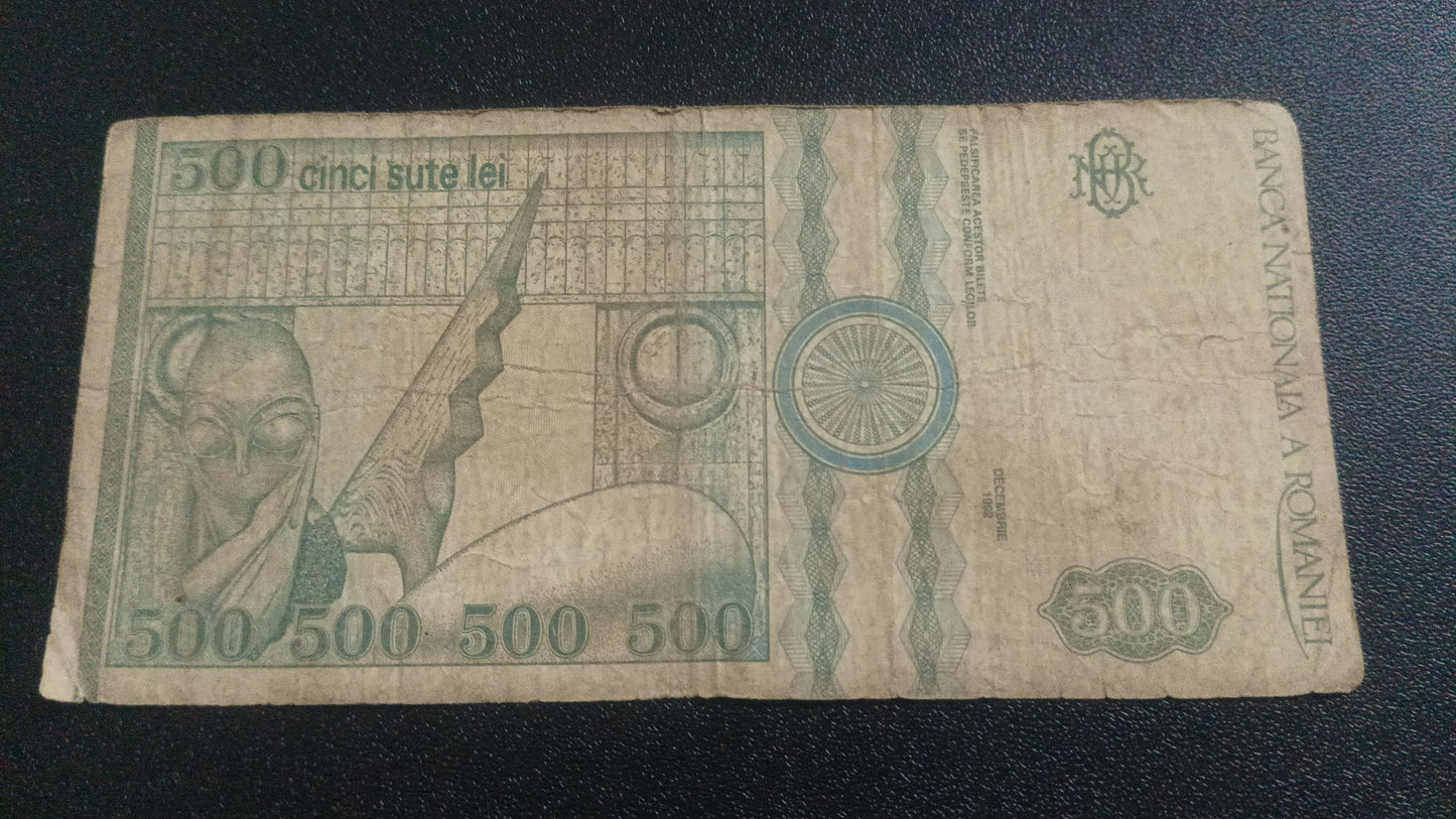 500 Lei 1992 - Romania (Ref : 120103N)