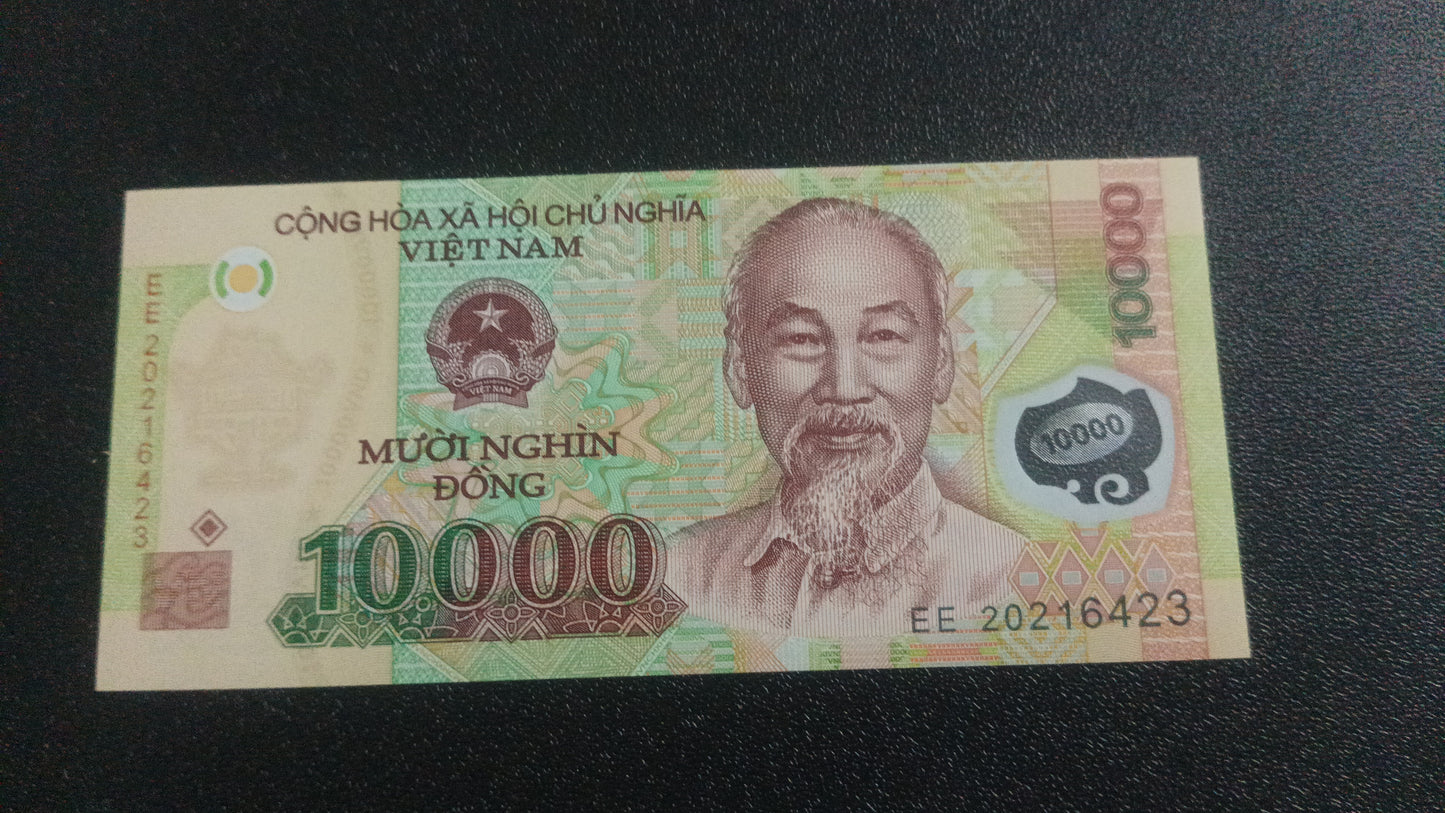 10000 Dong UNC - Vietnam Polymer Note